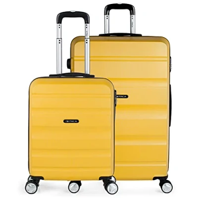 Afbeelding van ITACA Valises. Lot de Valise Rigides 4 Roulettes Grande Taille, soute Avion, Bagages pour Voyages.Ensemble Voyage. Verrouillage à Combinaison T71617, MOSTAZA