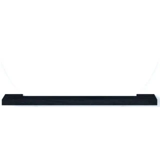 Afbeelding van Looox wooden mirror shelf 80cm symmetrisch black wmshelf800bl