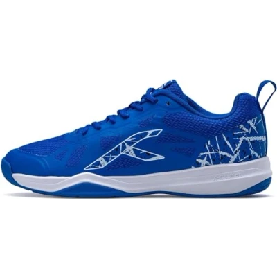 Afbeelding van Hundred Blade non marking professionele badmintonschoenen voor heren (blauw/wit, maat: EU 40/UK 6/US 7) Materiaal: TPU/Rubber Geschikt indoortennis/squash/tafeltennis/basketbal en padel