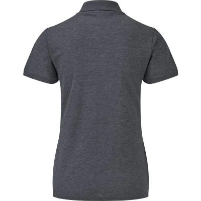 Afbeelding van Fruit Of The Loom Dames Fit 65/35 Poloshirt Korte Mouwen (Donker Heather) Maat 2XL