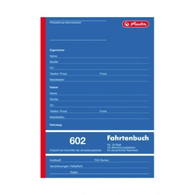 Afbeelding van Herlitz 840637 rittenboek A5 602 32 vel
