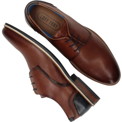 Afbeelding van LOFF 1881 Veterschoenen Heren Bruin