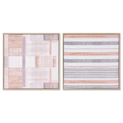 Afbeelding van Schilderij Home ESPRIT Bruin Beige polyestyreen Canvas Stads 52,5 x 2,8 cm (2 Stuks)