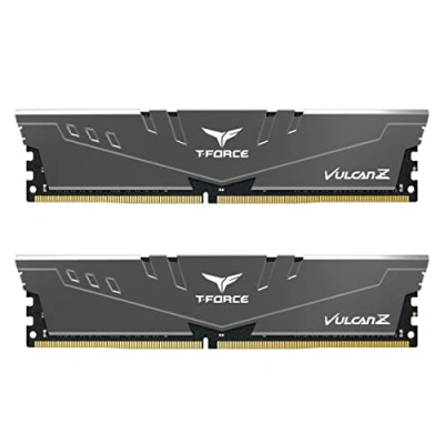 Afbeelding van TEAMGROUP Team T Force Vulcan Z DDR4 Gaming Memory, 2 x 8 GB, 3200 Mhz, 288 Pin DIMM, Grey