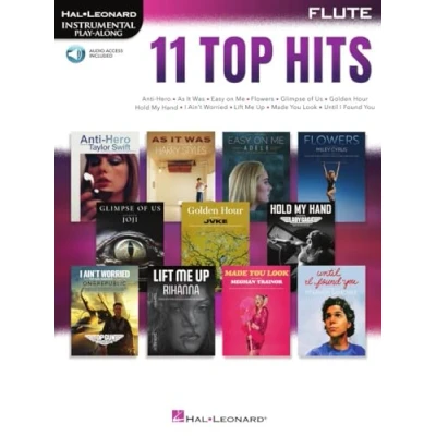 Afbeelding van 11 Top Hits for Flute: Instrumental Play Along