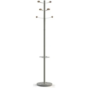 Afbeelding van Unilux Kapstok Bouquet, Hoogte 175 Cm, 6 Kledinghaken, Grijs/hout