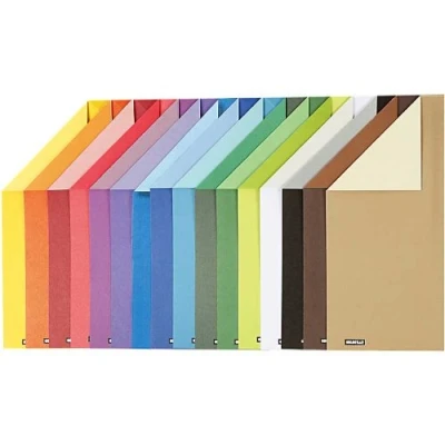 Afbeelding van Karton Diverse Kleuren A4 250 grams Color Bar 16 vellen