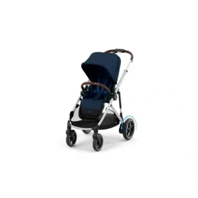 Afbeelding van Cybex e Gazelle S Kinderwagen Compleet Ocean Blue Silver Frame