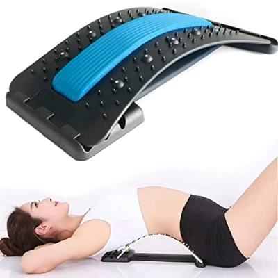 Afbeelding van EarKings Backstretcher Massage Apparaat met Zachte Pads Verstelbare Rugstretcher voor Optimale Ontspanning
