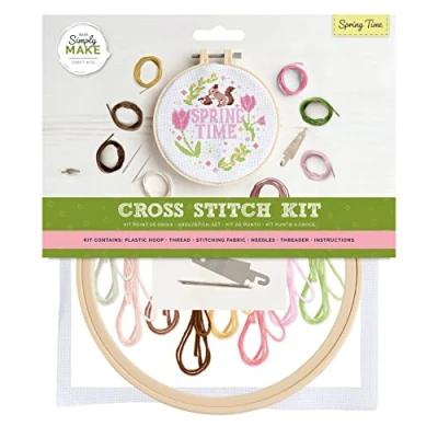 Afbeelding van Simply Make Kruissteek Craft Kit Set Spring