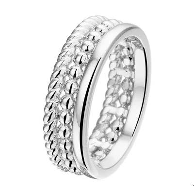 Afbeelding van Trendjuwelier huiscollectie Ring Zilver Gerhodineerd
