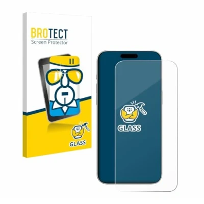 Afbeelding van BROTECT Tempered Glass Screen Protector voor Apple iPhone 16 9H Gehard Glas Scherm Beschermer