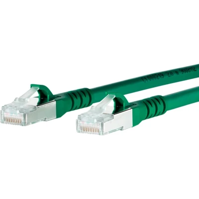 Afbeelding van Metz Connect 1308453055 E RJ45 Netwerkkabel, patchkabel CAT 6A S/FTP 3.00 m Groen Snagless 1 stuk(s)