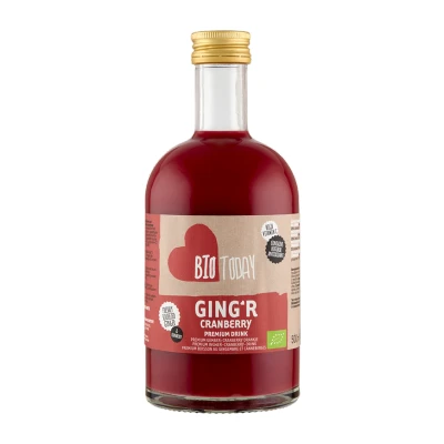 Afbeelding van BioToday Ginger Cranberry Premium Drink 500ML