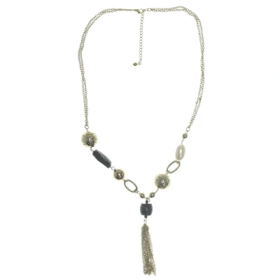 Afbeelding van Behave Ketting goud kleur met hanger 62 cm