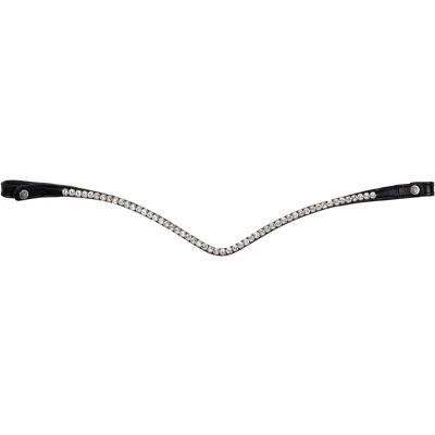 Afbeelding van Montar Fair Frontriem Clear Crystal Curved
