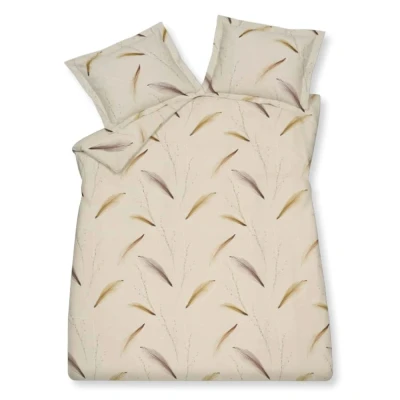 Afbeelding van Vandyck Light Feather Dekbedovertrek Cream Tan Kussensloop (60x70)