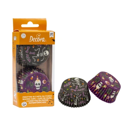 Afbeelding van Cupcake Cups Happy Halloween Ø50x32(h) mm 36 stuks