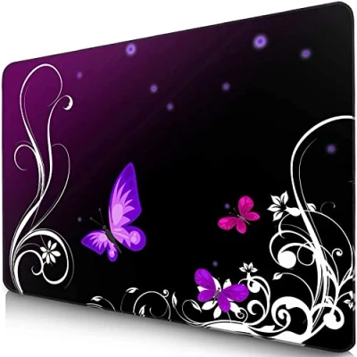 Afbeelding van Sidorenko Gaming Muismat I Mouse Pad 280 x 200 mm Randvrije randen Speciaal oppervlak verbetert de snelheid en precisie Antislip Paars