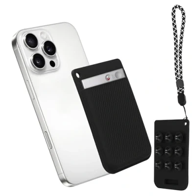 Afbeelding van kwmobile Voice recorder case geschikt voor PLAUD Note AI Recoder hoes Dictafoon cover Siliconen voicerecorder hoesje In zwart