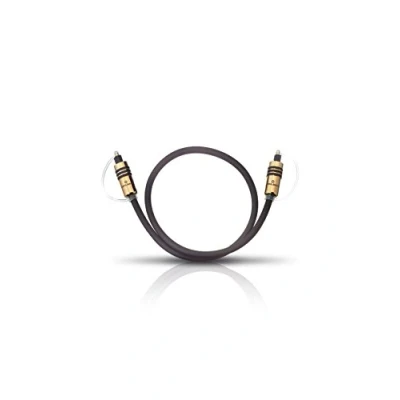Afbeelding van Oehlbach Hyper Profi Opto 1000 Eersteklas optische digitale kabel met Toslink stekkers metalen stekker, hoge overdrachtssnelheid 10 m zwart