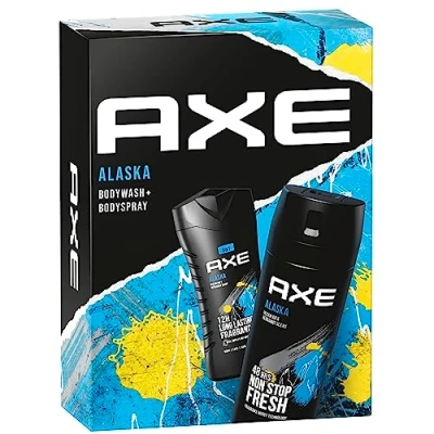 Afbeelding van Axe Cadeauset &quot;Alaska&quot; verzorgingsset met bodyspray en douchegel (150 ml + 250 ml)