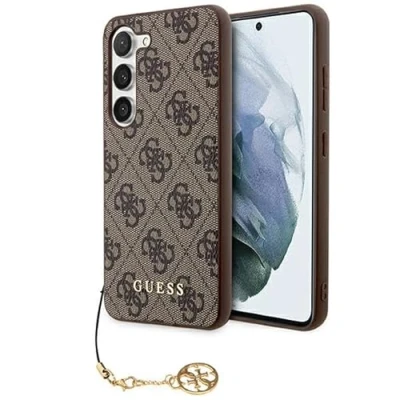 Afbeelding van Guess 4G Charms Back Case Geschikt voor Samsung Galaxy A35 (A356) Bruin