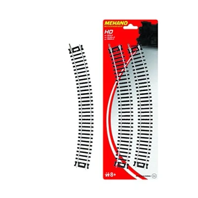 Afbeelding van Mehano MEHANOF210 30849 H0 Set van 4 gebogen rails