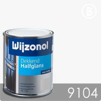 Afbeelding van Wijzonol Dekkend Halfglans Wit 9104 750 ml