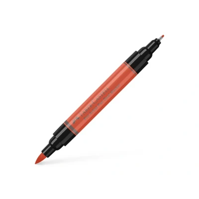 Afbeelding van 4x Tekenstift Faber Castell Pitt Artist Pen duo marker 118 scharlakenr
