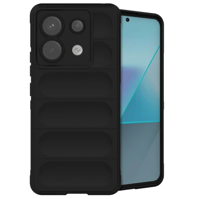 Afbeelding van Xiaomi Poco X6 Pro Hoesje Siliconen en TPU (zacht) iMoshion Backcover/Softcase Zwart Telefoonhoesje