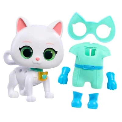 Afbeelding van Just Play Bitsy Disney Junior Superkittens figuur, 20 cm hoog, 9 accessoires, imitatiespellen, speelgoed voor kinderen vanaf 3 jaar