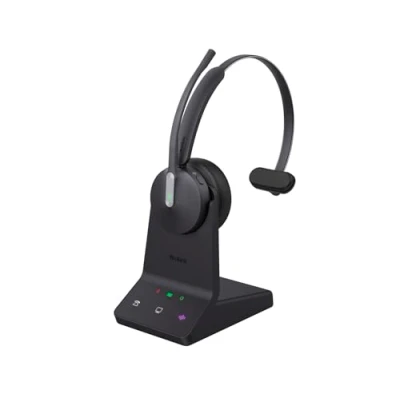 Afbeelding van Yealink WH64 Mono UC headset incl. basisstation universele compatibiliteit, één oor design, ruisonderdrukking, USB poort