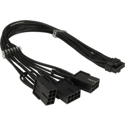 Afbeelding van Intertec AC adapter GPU 02 PCIe (12+4pin) naar 3x8pin PCIe,34cm, Interne kabel (PC)