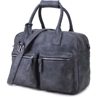 Afbeelding van Wimona Alessia Two 1107 Schoudertas / Laptoptas 15,4 inch Grijs