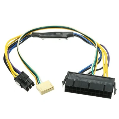 Afbeelding van TuToy 24Pin naar 2 Port 6Pin 18 Awg ATX PSU Stroomkabel Voor Hp Z220 Z230 Sff Moederbord