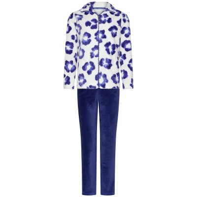 Afbeelding van Rebelle Leopard Lilac Huispak Fleece Wit/Paars Maat 50