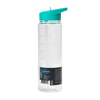 Afbeelding van Chef Aid Drinkfles 700ml met Waterpeil Markeringen, Geschikt voor Warme en Koude Dranken, Koelkast Vriezerbestendig, BPA vrij