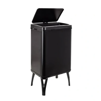 Afbeelding van WELL HOME MOBILIARIO &amp; DECORACIÓN Intelligente vuilnisemmer met automatisch openen en handcontact, 40 l, 35,5 x 26 71,5 cm, zwart.