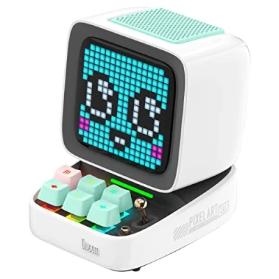 Afbeelding van divoom Ditoo Multifunctionele Pixel Art LED draagbare Bluetooth luidspreker, 256 programmeerbaar paneel met feestlicht, smart digitale tafelklok, gaming muziekbox ondersteunt TF kaart en radio