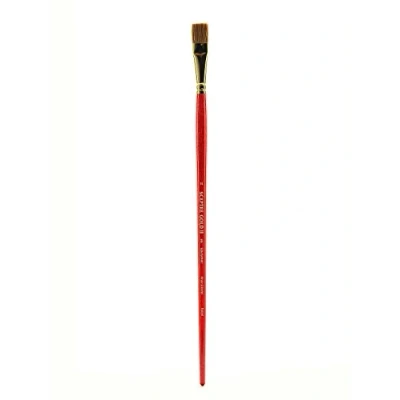 Afbeelding van Winsor &amp; Newton 5185714 Scepter Gold II kunstenaars aquarelpenseel met hoge verfcapaciteit en uitstekende veerkracht Plat penseel Nr. 14 13,5 mm,