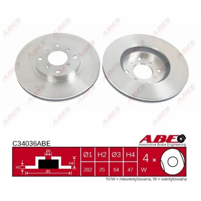 Afbeelding van ABE Remschijven C34036ABE