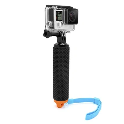 Afbeelding van MyGadget Drijvende Actie Camera Handler Stick Antislip Handvat Monopod Water Accessoire voor bijv. GoPro Hero Black 7/8 6 5 4 3+ 3, Xiaomi Yi 4K Oranje