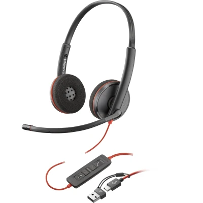 Afbeelding van POLY Blackwire 3220 Stereo USB C Headset + C/A adapter