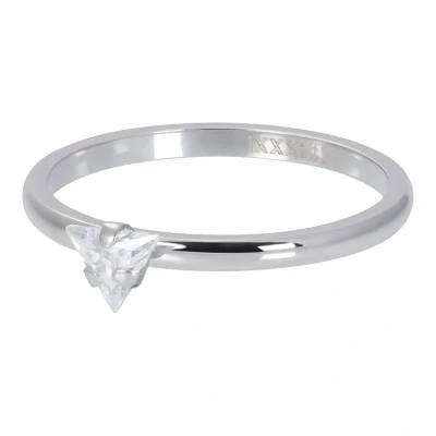 Afbeelding van Triangle Crystal Stone iXXXi Vulring 2mm 17 / Silver
