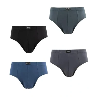 Afbeelding van Set van 4 herenslips, zachte ademende viscose bamboe onderbroeken, Meerkleurig, XL