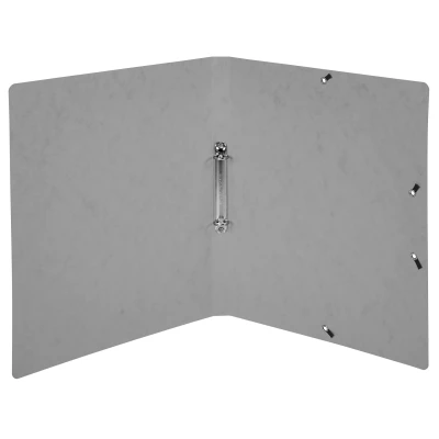 Afbeelding van Ringmap Elast. glans karton 2R 15mm grijs per 10