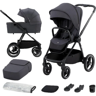 Afbeelding van Kinderkraft Nea Deep Grey 2 in 1 Kinderwagen KSNEA000DGR2000