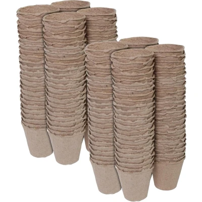 Afbeelding van Talen Tools Stekpotje / kweekpot 192x stuks 6 cm turfpotjes Stekpotjes