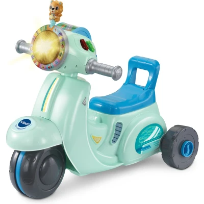 Afbeelding van VTech 2 in 1 Loopscooter Educatief Speelgoed Ombouwen tot Driewieler vanaf Jaar Blauw